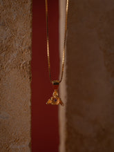 Elsa Violet Amethyst Necklace - CAMELLIA Yellow Gold